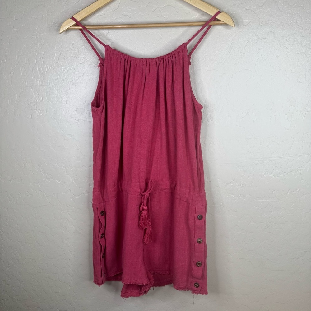 Mustard Seed Romper with Button Details